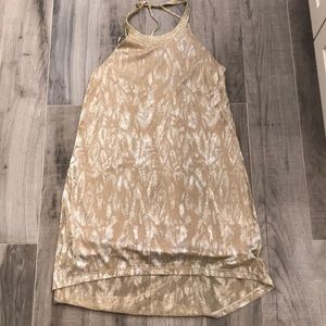 ASTR Halter gold dress - Medium